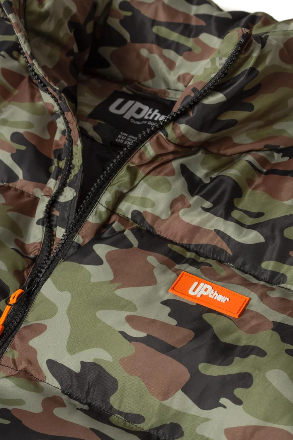 Uptheir Elver Camo Downed Puffer Gilet - Green Camo 5 Uptheir Elver Camo Downed Puffer Gilet - Green Camo - Image 3