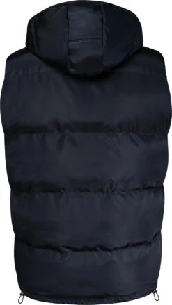 Uptheir Koi Full Zip Hooded Puffer Gilet - Navy