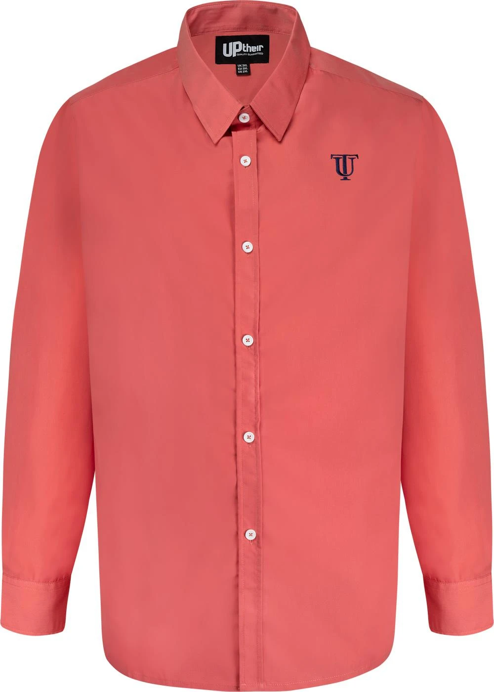 Uptheir Oxford Formal Long Sleeve Shirt - Desert Rose 3 Uptheir Oxford Formal Long Sleeve Shirt - Desert Rose