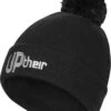 Uptheir Embroidered Logo Pom Pom Beanie - Graphite Grey