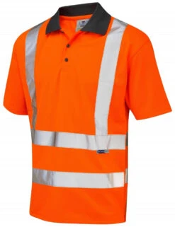 Leo Rockham Brace Polo Shirt - Orange -Famous Menswear Store tumbnail 63604035 1cd8 44ab aa75 77de6c755f8c 1