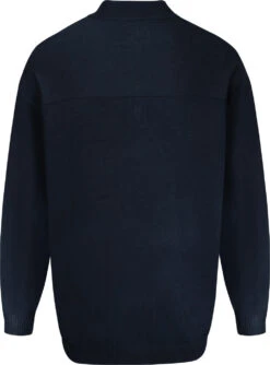 Uptheir Holloway Essential Button Up Sweater - Navy