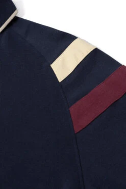 Kam Zip Up Raglan Panel Short Sleeve Polo Shirt - Navy 9 Kam Zip Up Raglan Panel Short Sleeve Polo Shirt - Navy -Famous Menswear Store tumbnail 678ac874 4b2a 4cf1 ae8c ac4418c8d200