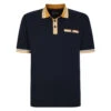 Kam Pique Tipped Short Sleeved Polo Shirt - Navy