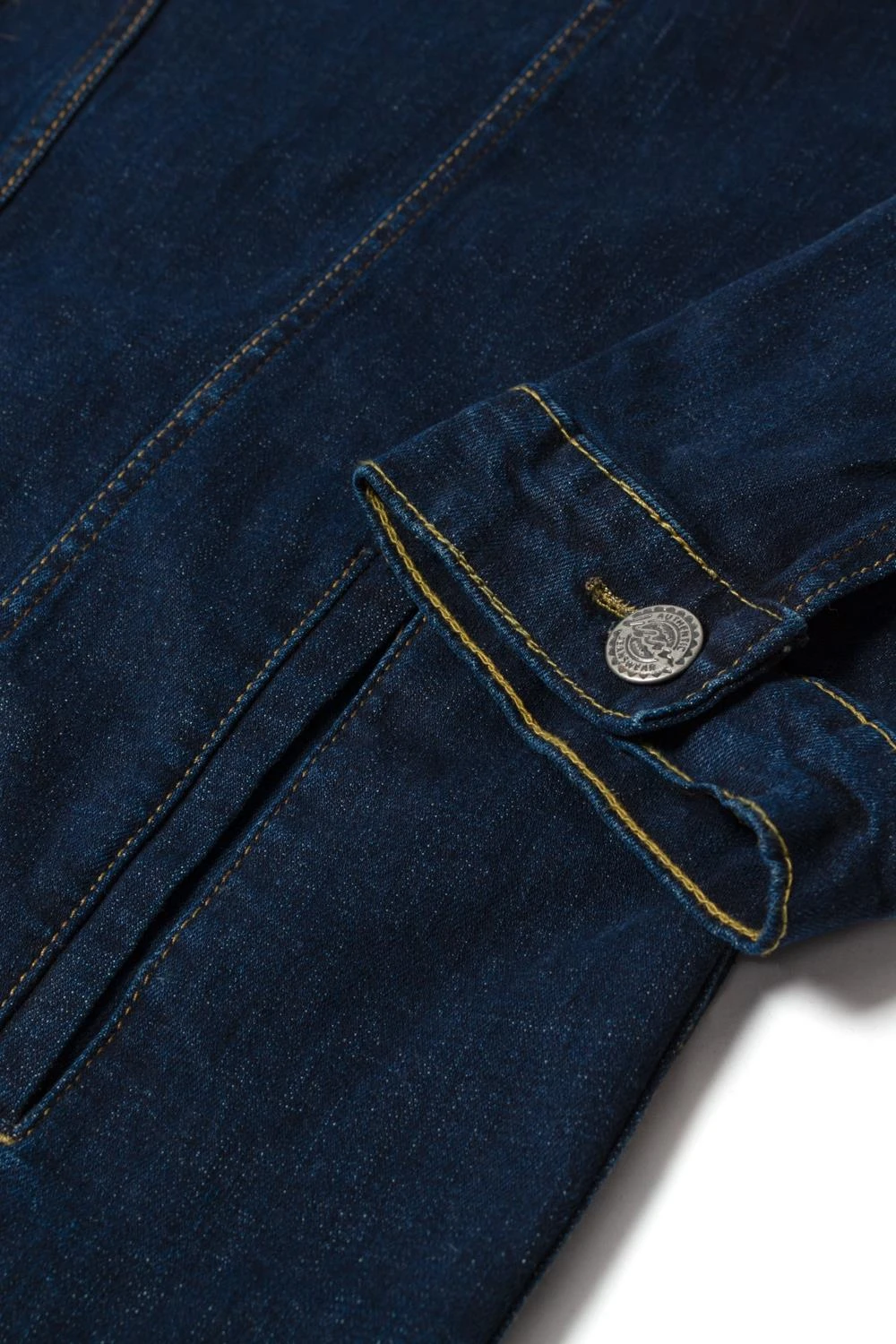 Kam Stretch Western Denim Jacket - Indigo 5 Kam Stretch Western Denim Jacket - Indigo - Image 3