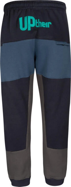 Uptheir Marlon Contrast Panel Closed Hem Jogger - Blue