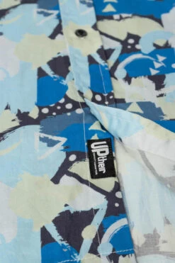 Uptheir Arderin Abstract Patterned SS Shirt - Blue -Famous Menswear Store tumbnail 6bb512a1 3405 4657 a6f3 794cba567028
