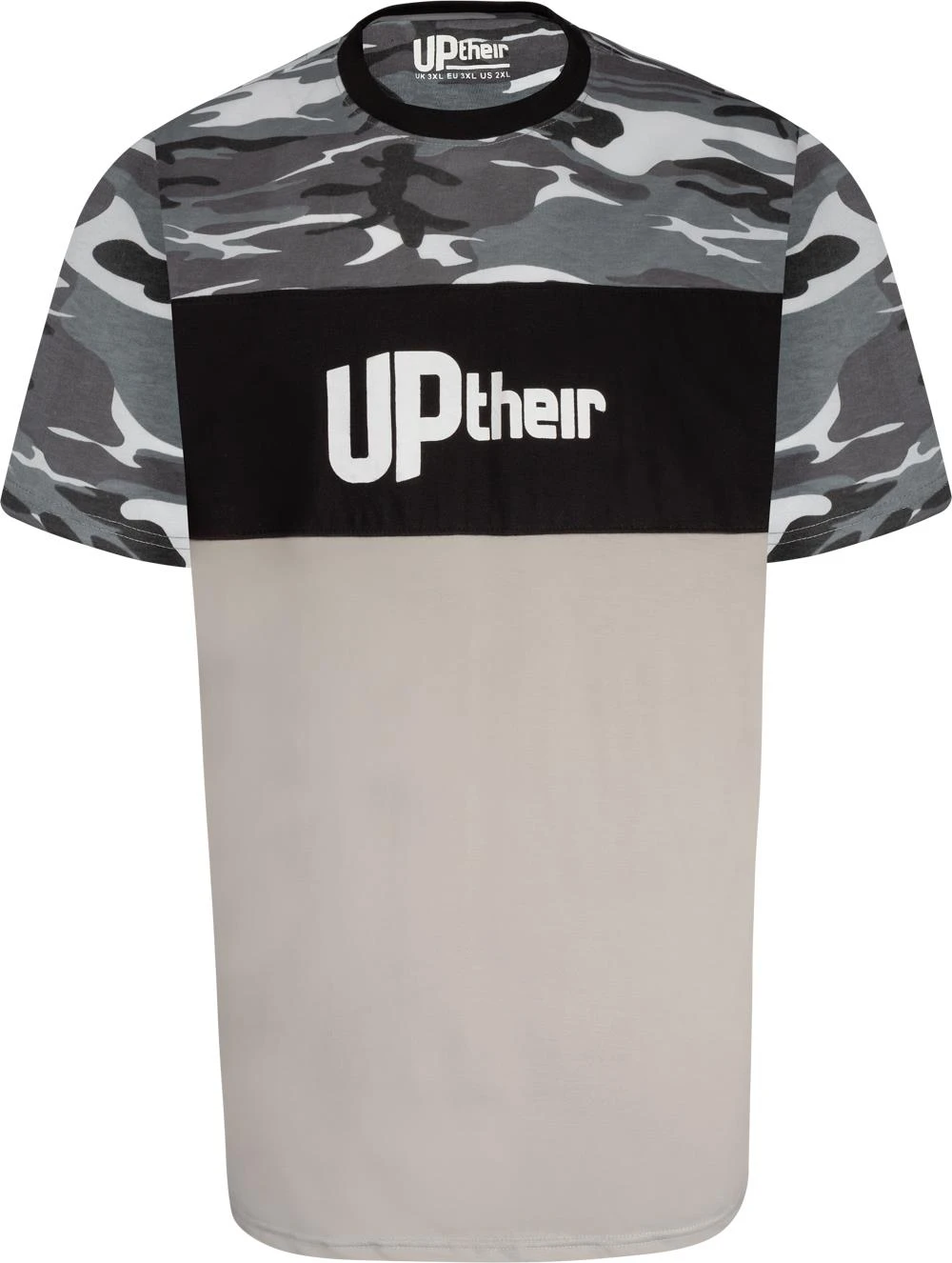 Uptheir Kris Upper Panel Camouflage T-Shirt - Blue 4 Uptheir Kris Upper Panel Camouflage T-Shirt - Blue - Image 2
