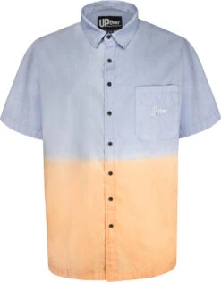 Uptheir Clem Ombre Short Sleeve Shirt - Navy Peach -Famous Menswear Store tumbnail 6c6cf9ee ed35 4dcc bb95 99b99eb7e833