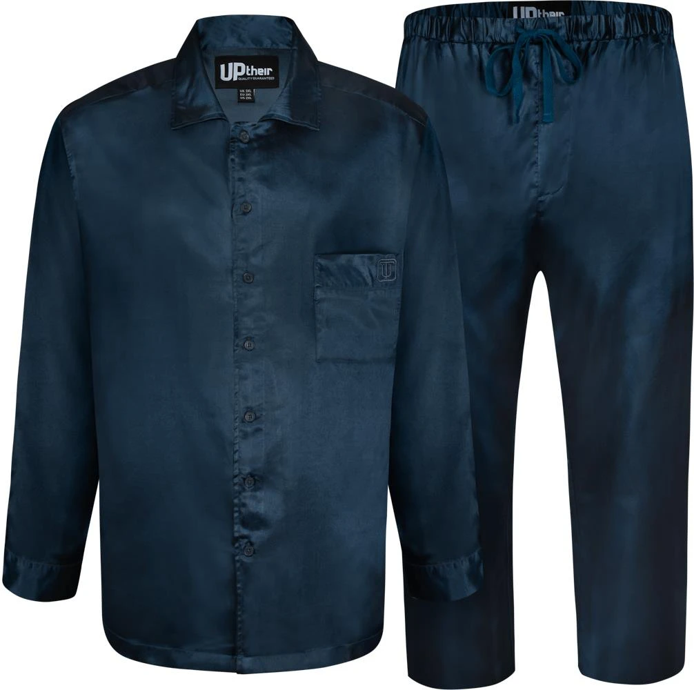 Uptheir Sander Essential Pyjama Set - Navy 4 Uptheir Sander Essential Pyjama Set - Navy - Image 2