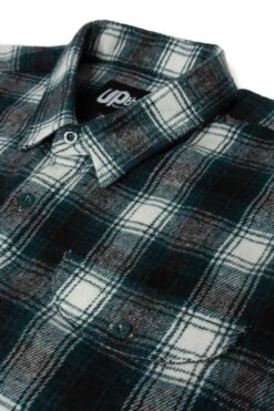 Uptheir Argan Long Sleeved Flannel Shirt - Vintage Green -Famous Menswear Store tumbnail 6e986858 3e41 4dd3 8c74 4c7ab50a4865