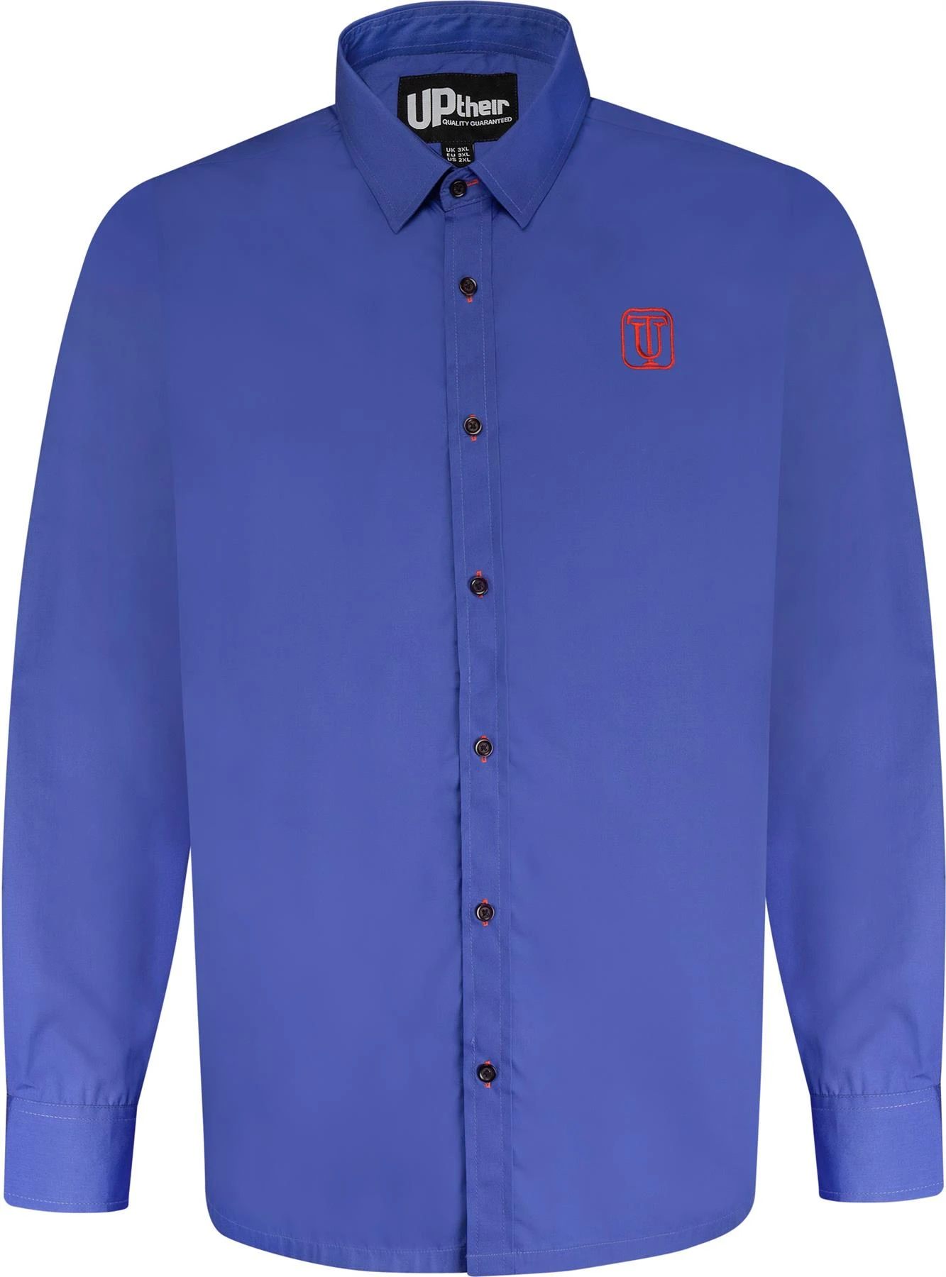 Uptheir Arnside Formal Long Sleeve Shirt - Navy 4 Uptheir Arnside Formal Long Sleeve Shirt - Navy - Image 2