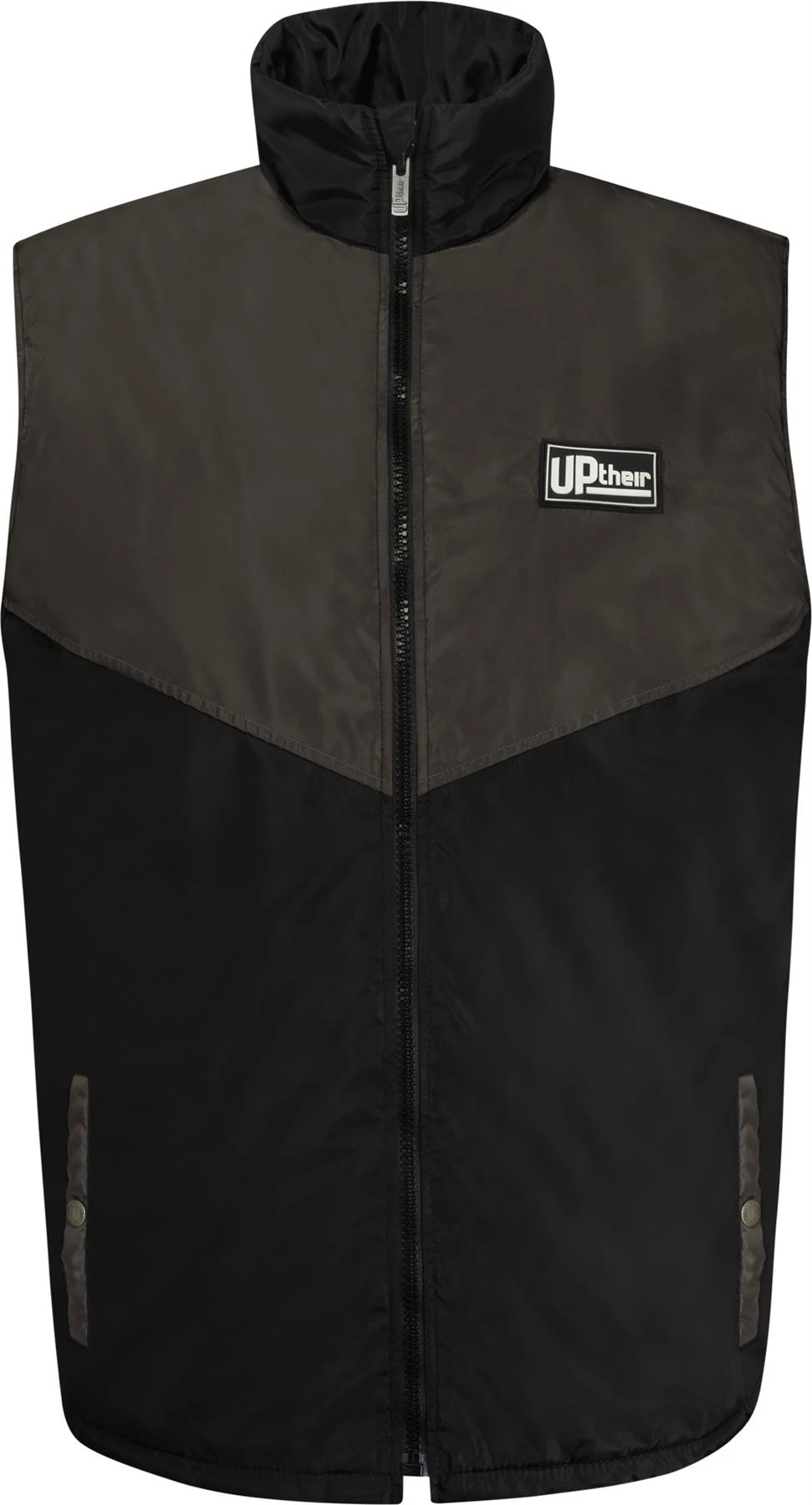 Uptheir Stream Lightweight Sleeveless Puffa Gilet - Black 4 Uptheir Stream Lightweight Sleeveless Puffa Gilet - Black - Image 2