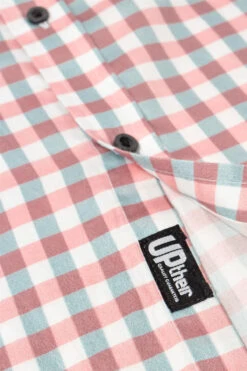 Uptheir Malpas Short Sleeve Checked Shirt - Pink -Famous Menswear Store tumbnail 70fd016d c4e6 4a55 9000 130733491290