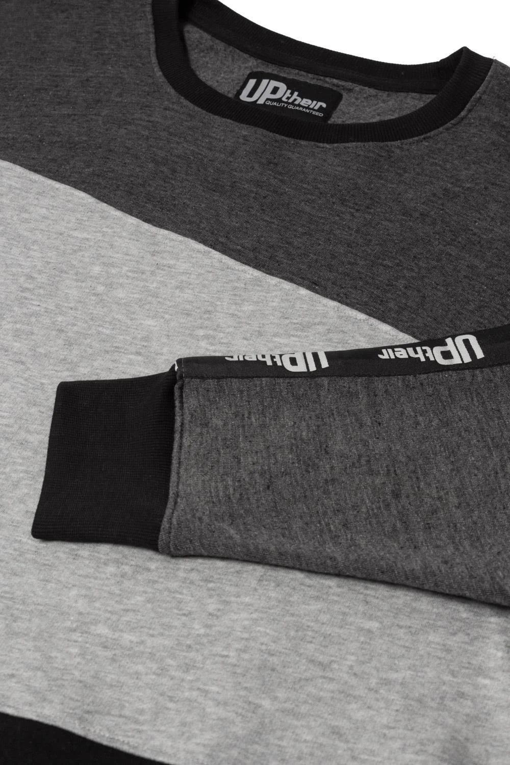 Uptheir Early Crew Neck Sweatshirt - Grey 5 Uptheir Early Crew Neck Sweatshirt - Grey - Image 3