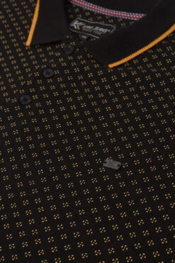 Kam Dobby Print Contrast Collar Polo Shirt - Black 9 Kam Dobby Print Contrast Collar Polo Shirt - Black -Famous Menswear Store tumbnail 734e5f2c c1b8 4ae1 b15f 3e3a4c4a10bf