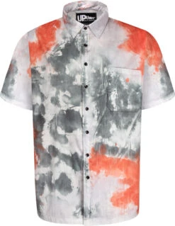 Uptheir Carry Tie Dye Short Sleeve Shirt - Red -Famous Menswear Store tumbnail 741207a2 8cd9 47ec afbd fb1ab849243e