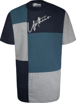 Uptheir Energy Colour Block T-Shirt - Blue -Famous Menswear Store tumbnail 75a46be6 e92a 457c be04 0c11265d4f40
