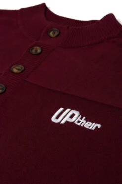 Uptheir Holloway Essential Button Up Sweater - Red -Famous Menswear Store tumbnail 763d3bfc f7a0 4095 a750 b57947e4f56b 1