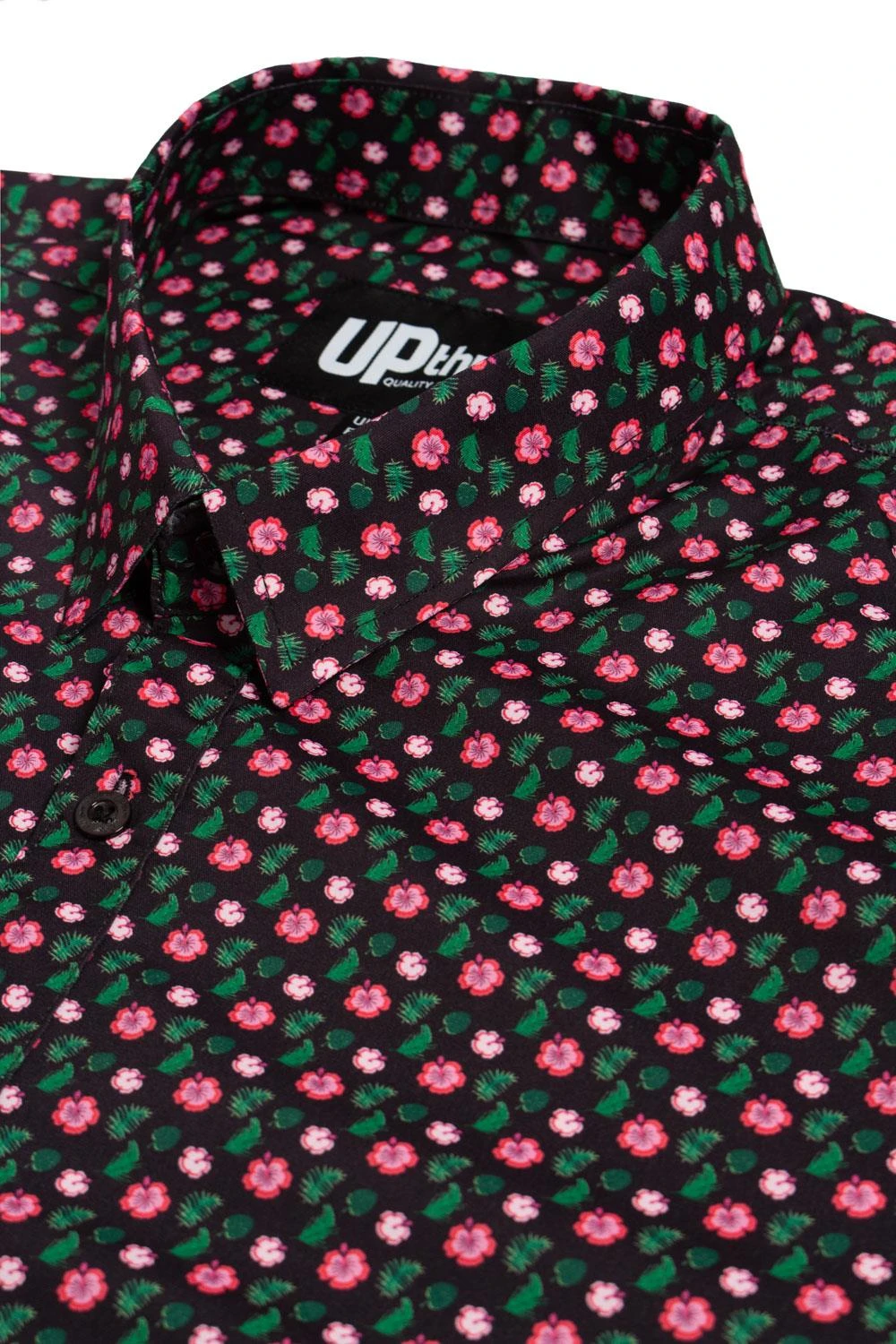 Uptheir Solo All Over Hawaiian Print Shirt - Dark Sapphire 6 Uptheir Solo All Over Hawaiian Print Shirt - Dark Sapphire - Image 4