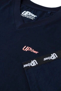Uptheir Tri Two TALL Shoulder Tape V-Neck T-Shirt - Navy -Famous Menswear Store tumbnail 775e10ce 6e54 40ca a3be 0a0dc84bf0cb
