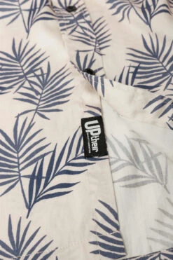 Uptheir Enfield Leaf Print SS Shirt - Antique White -Famous Menswear Store tumbnail 7898e268 9d32 4e89 9b3d 786c48cb3886