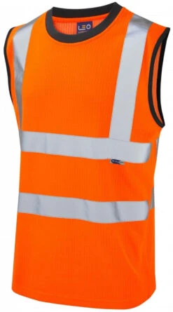 Leo Ashford Class 2 Sleeveless T-Shirt - Orange -Famous Menswear Store tumbnail 797bc6a4 85ec 4352 9bea 4eeb8b0db009 1