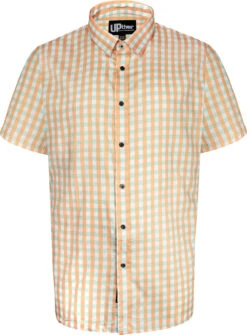 Uptheir Malpas Short Sleeve Checked Shirt - Brown -Famous Menswear Store tumbnail 7a32f59a b220 4a53 8228 b7c3b702b417