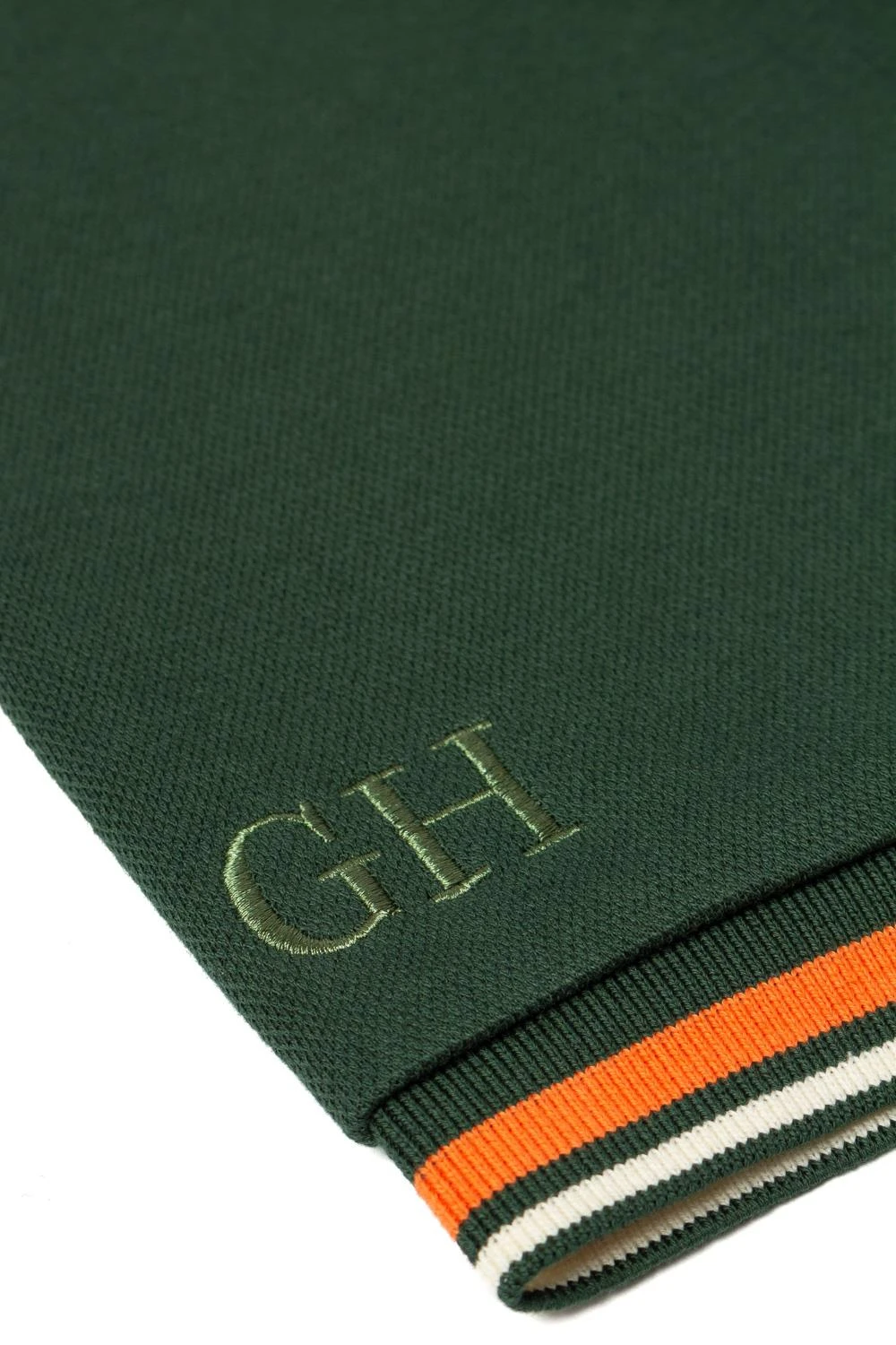 Grey Hawk TALL Taping Zip Collar Polo Shirt - Green 6 Grey Hawk TALL Taping Zip Collar Polo Shirt - Green - Image 4