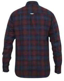 Duke D555 Thornwood Long Sleeve Flannel Check Shirt - Red Navy -Famous Menswear Store tumbnail 7f534ab6 4fe2 4079 b8e7 017e9859326b