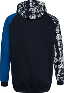 Uptheir Crystal Cut & Sew Printed Zip Hoody - Blue