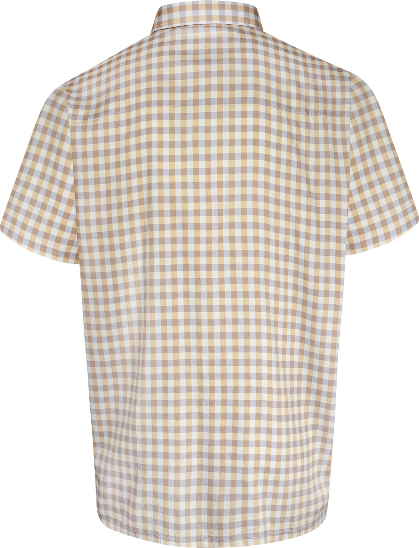 Uptheir Malpas Short Sleeve Checked Shirt - Yellow 4 Uptheir Malpas Short Sleeve Checked Shirt - Yellow - Image 2
