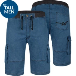 Uptheir Arwen TALL Ribbed Waistband Denim Shorts - Blue Wash 9 Uptheir Arwen TALL Ribbed Waistband Denim Shorts - Blue Wash -Famous Menswear Store tumbnail 834c15c9 41ae 4aea b46c 5ad92a151a00