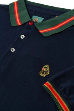 Luke Sport Vintage Tape Polo Shirt - Navy -Famous Menswear Store tumbnail 83849457 d783 4575 bbcb f57bb20a3961