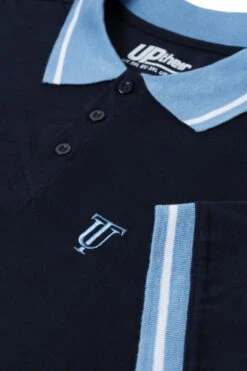 Uptheir Den TALL Contrast Collar Polo Shirt - Navy -Famous Menswear Store tumbnail 8467dce1 7097 4e7d b7c0 b5bc094234d6