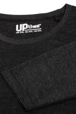 Uptheir Fig Tall Long Sleeve T-Shirt - Charcoal -Famous Menswear Store tumbnail 85a25175 8ea1 448f 9e64 1d26087ce4c2