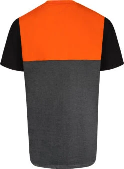 Uptheir Cube TALL Crew Neck Colour Block T-Shirt - Orange -Famous Menswear Store tumbnail 871cb589 a281 490c 9b43 377015343471