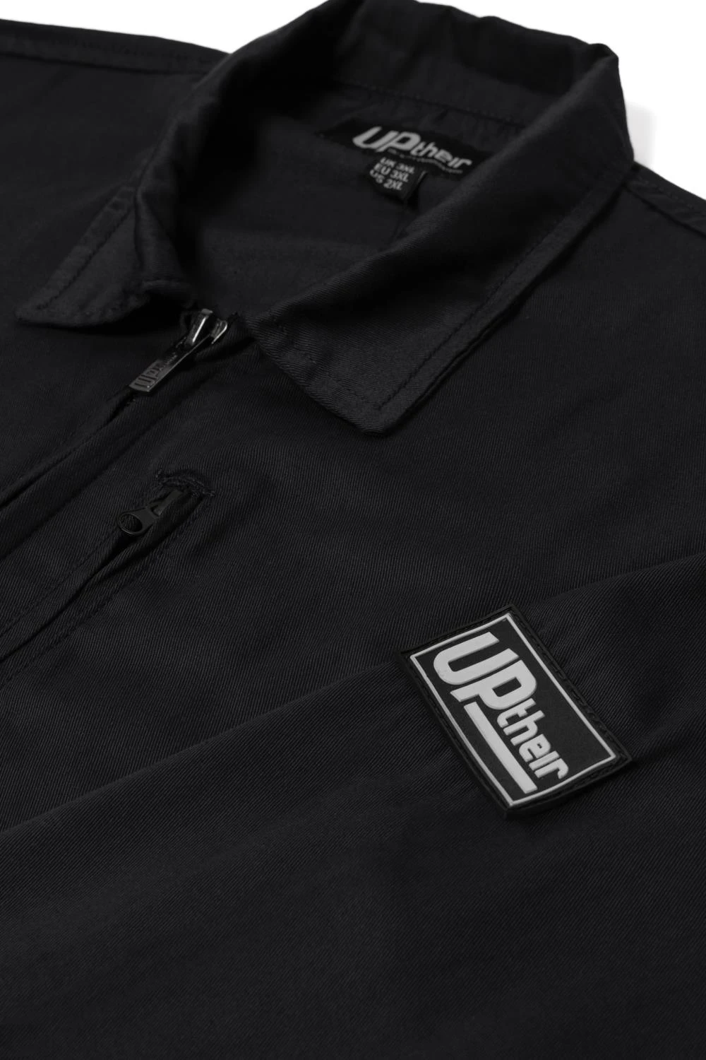 Uptheir Workworld Zip Through Twill Coverall - Black 3 Uptheir Workworld Zip Through Twill Coverall - Black