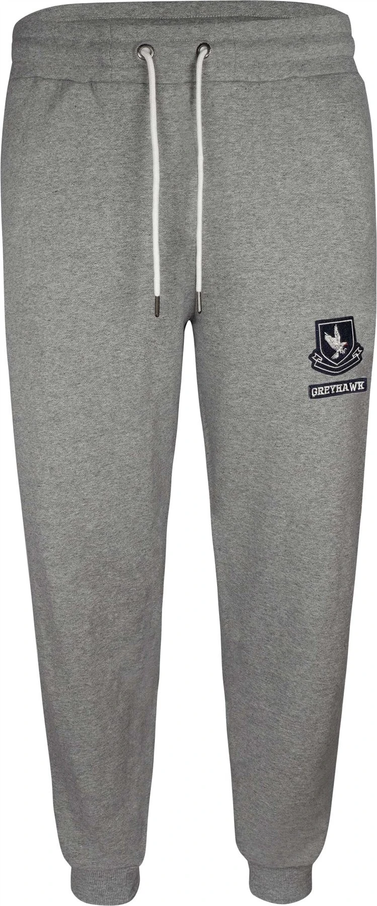 Grey Hawk Fleece Lined Cuffed Joggers - Grey 4 Grey Hawk Fleece Lined Cuffed Joggers - Grey - Image 2