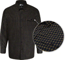 Uptheir Strickland All Over Check Long Sleeve Shirt - Orange Navy 10 Uptheir Strickland All Over Check Long Sleeve Shirt - Orange Navy -Famous Menswear Store tumbnail 88e444ad ec21 49bb 8e53 e48c2553d7aa 1