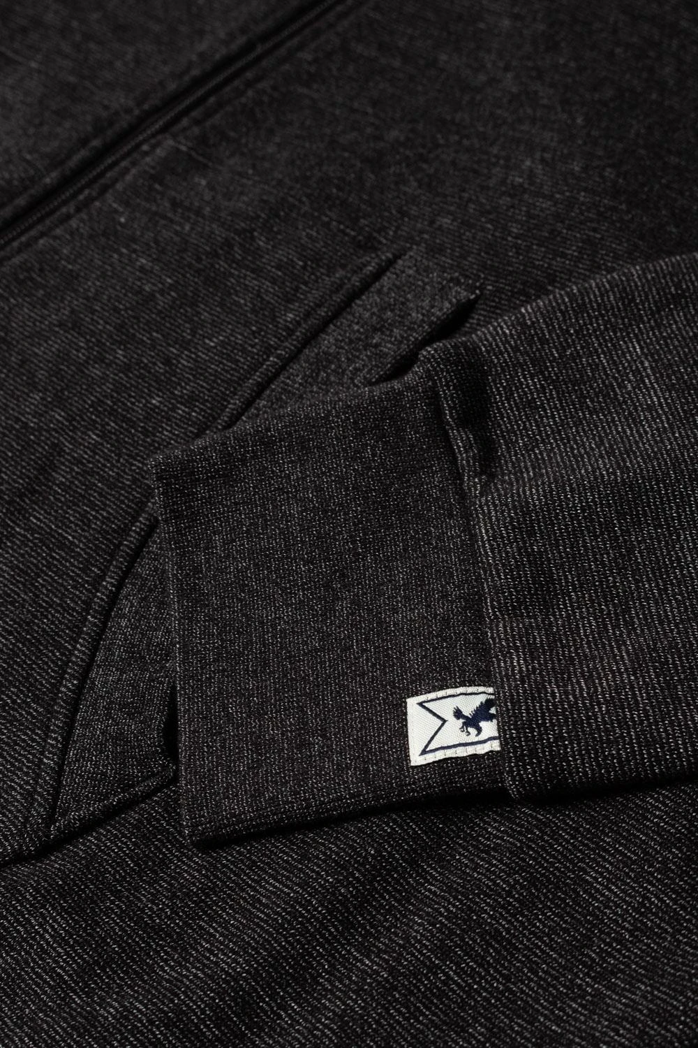 Grey Hawk TALL Shield Badge Full Zip Hoody - Charcoal 6 Grey Hawk TALL Shield Badge Full Zip Hoody - Charcoal - Image 4