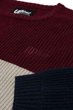 Uptheir Dunnock Colour Block Knitted Sweater - Sapphire -Famous Menswear Store tumbnail 8af6a528 ac17 4f76 b70f f7d5ba88bbde