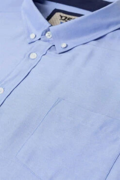 Duke D555 Richard Basic Oxford Long Sleeve Shirt - Sky Blue -Famous Menswear Store tumbnail 8b48f7d6 88fd 4320 a06f a96b6f6e5536