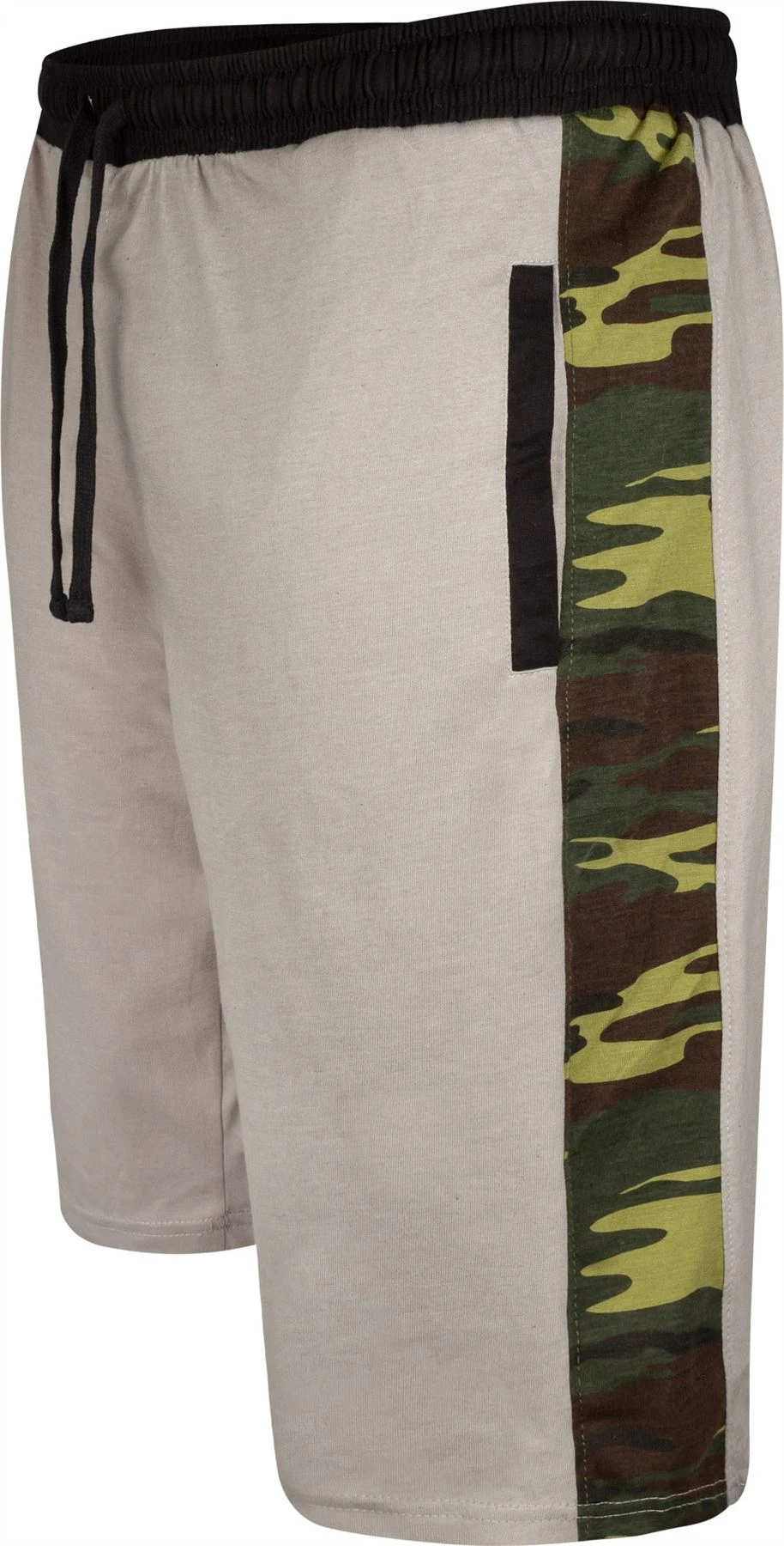 Uptheir Pryde TALL Camo Panel Jersey Shorts - Light Grey 3 Uptheir Pryde TALL Camo Panel Jersey Shorts - Light Grey