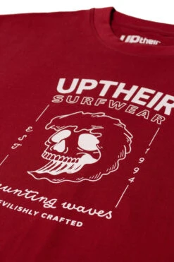 Uptheir Trent One TALL Surfwear Print T-Shirt - Red -Famous Menswear Store tumbnail 8cb45b98 7ff4 4164 8817 e613abd0a280