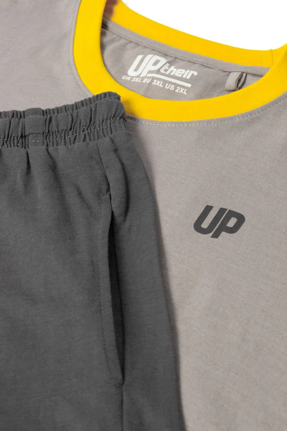 Uptheir Skywalker Short Sleeve Crew Neck Pyjama Set - Grey 6 Uptheir Skywalker Short Sleeve Crew Neck Pyjama Set - Grey - Image 4