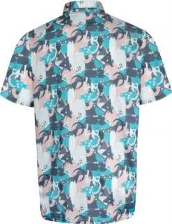 Uptheir Arderin Abstract Patterned SS Shirt - Grey Pink -Famous Menswear Store tumbnail 8d729dee a5a3 4a05 a798 206ae8870153