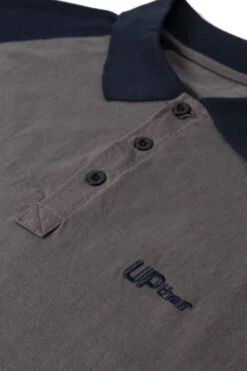 Uptheir Bexx Raglan Contrast Sleeve Polo Shirt - Grey 7 Uptheir Bexx Raglan Contrast Sleeve Polo Shirt - Grey -Famous Menswear Store tumbnail 8d9f49b0 3bd0 43b3 b72c 108f59826fe5