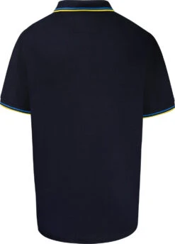 Duke D555 Hamford TALL Tipped Collar Pique Polo Shirt - Navy
