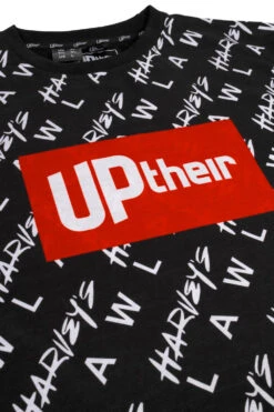 Uptheir Get Serious All Over Print T-Shirt In Black -Famous Menswear Store tumbnail 8fa0aeb2 3012 4919 ae73 5a609d31f9bc